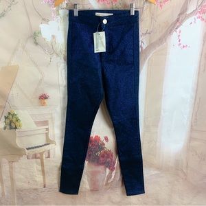 NEW ASOS Blue Shimmer Fitted Jeans